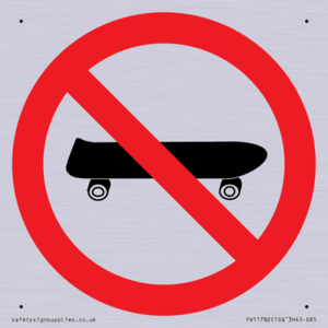 P924 Prohibition: No skateboarding